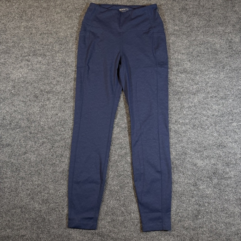 Mondetta Performance Luxury High Waist Leggings Blue Womens S Pockets Activewear